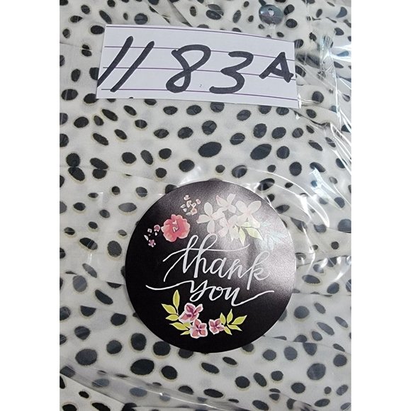 Avec Les Filles Women's White Dots Spots‎ A-line Ruffled Dress Tie Waist Size M - Picture 10 of 11